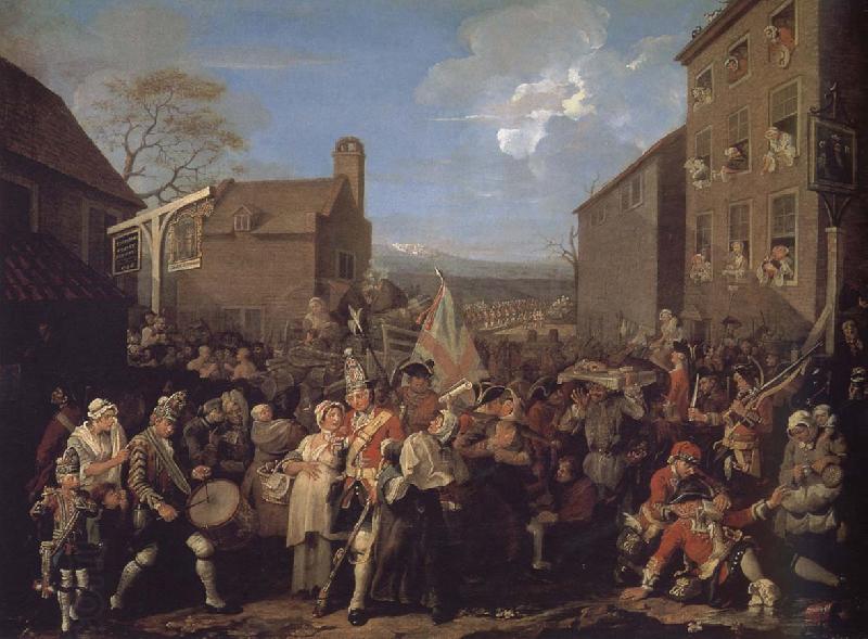 William Hogarth March to Finchley China oil painting art